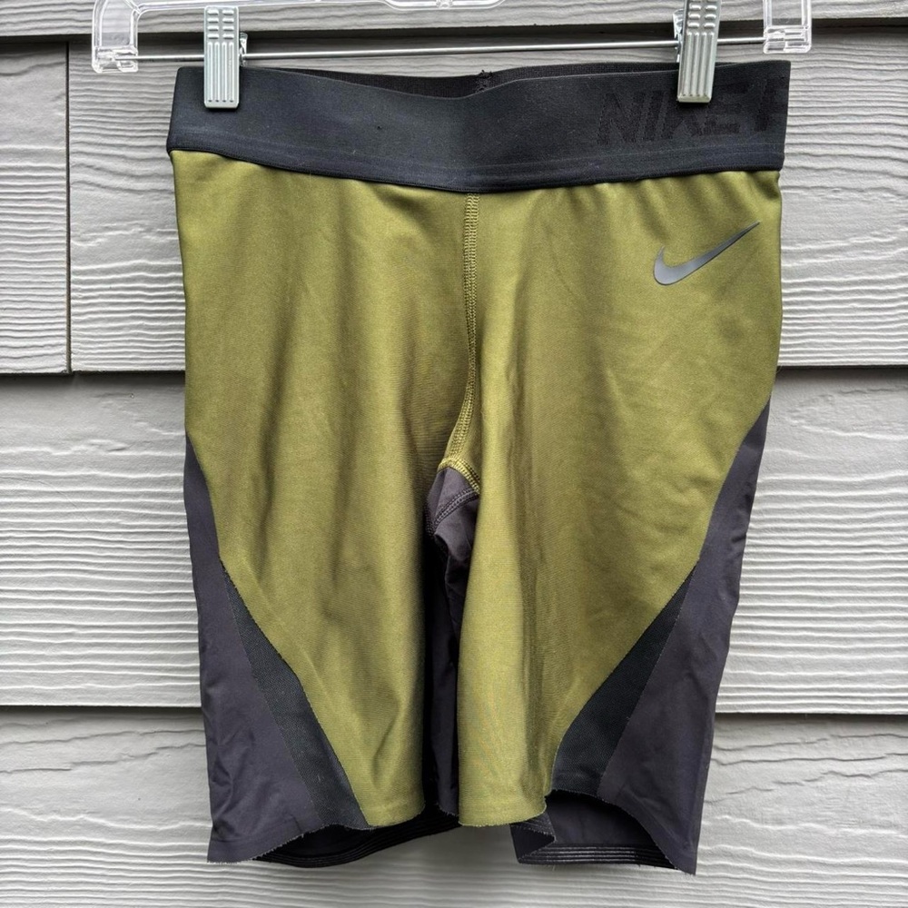 Nike Olive & Black Performance Compression Shorts
